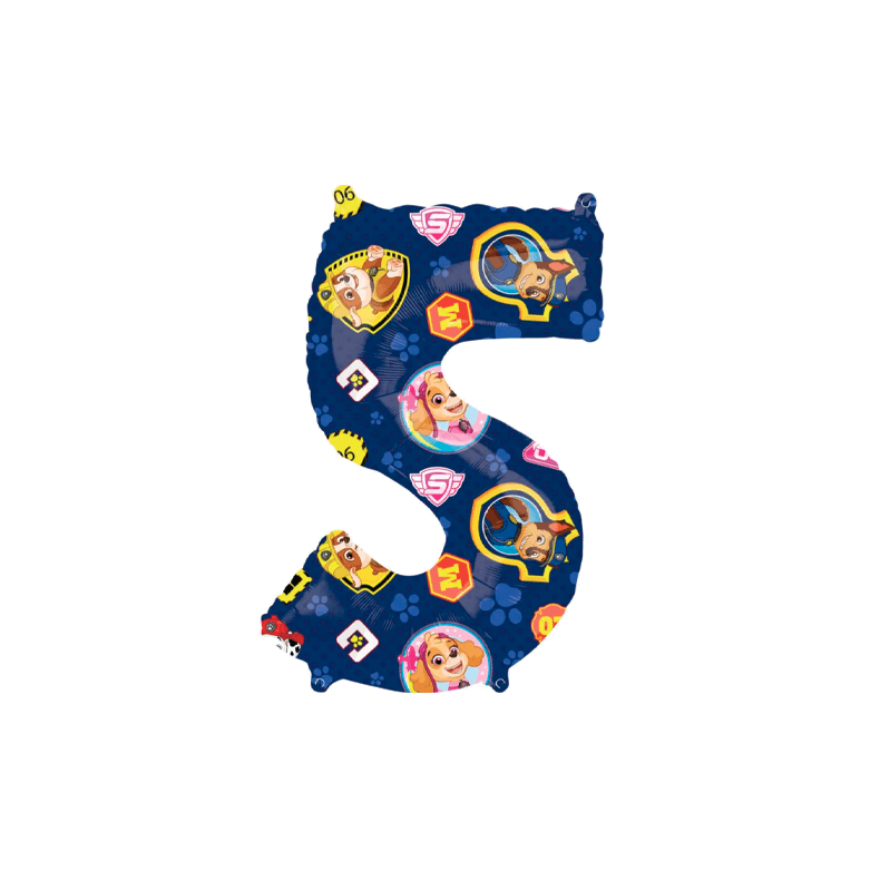 Paw Patrol 5 r ballon - 45x66 cm