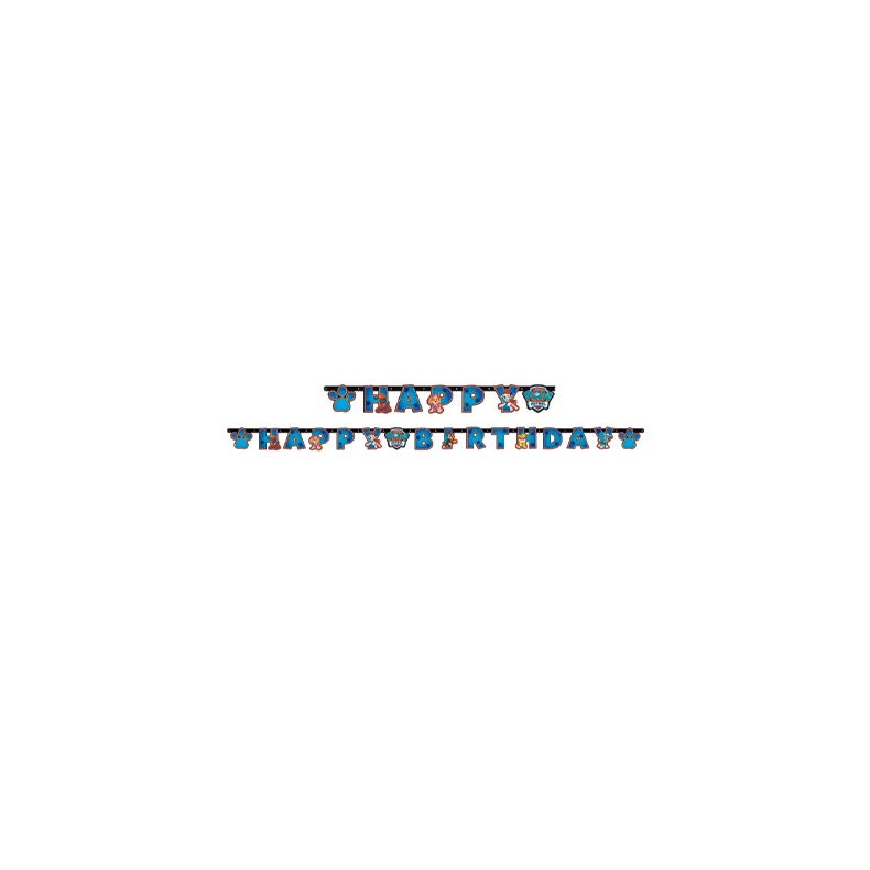 Paw Patrol Happy Birthday banner - 2m