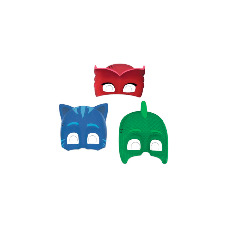 Pyjamasheltene masker - 6 stk.