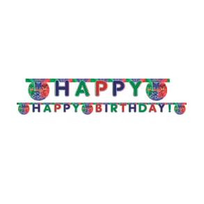 Pyjamasheltene Happy Birthday banner