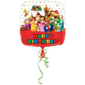 Super Mario Happy Birthday Ballon - 43cm