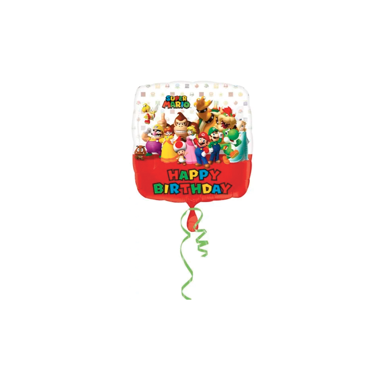 Super Mario Happy Birthday Ballon - 43cm