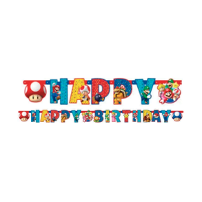 Super Mario Happy Birthday guirlande