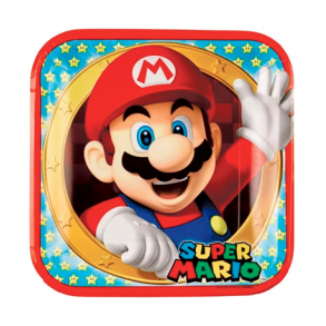 Super Mario paptallerkner - 8 stk.