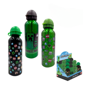 Minecraft aluminum flaske - Assorteret