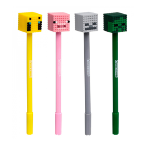 Minecraft kuglepenne - 4 stk.