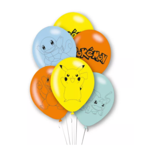 Pokemon latex balloner - 6 stk.