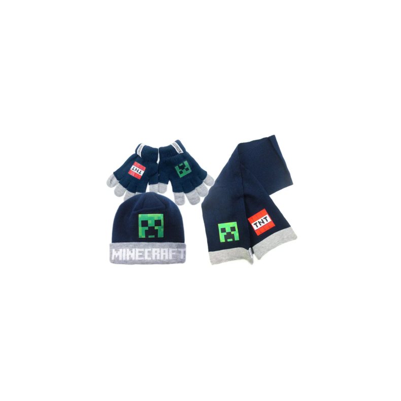 Minecraft vinter st - hue, halstrklde og handsker