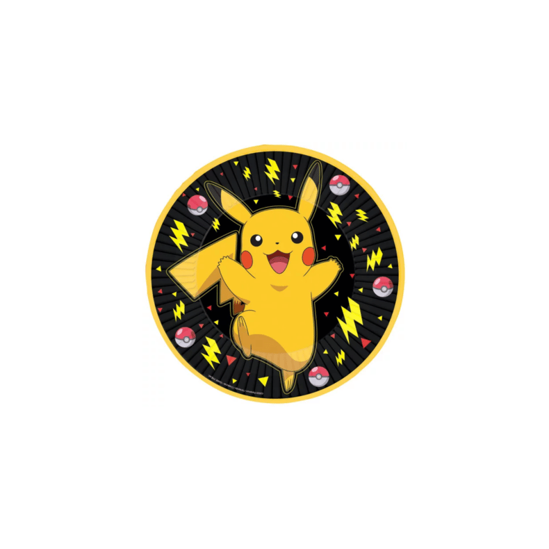 Pokemon thunder paptallerkner - 8 stk.