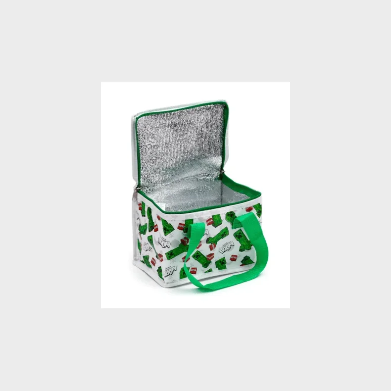 Hvid Minecraft kletaske - Creeper Boom