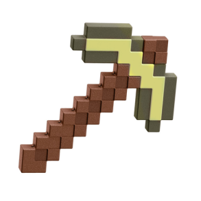 Minecraft guld plastik hakke - 35 cm