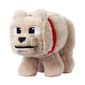 Minecraft Beige ulv bamse 20 cm