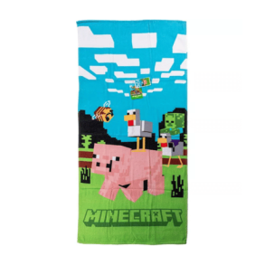Minecraft Piggy hndklde - 70x140cm