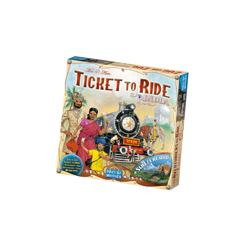 Ticket to Ride: India og Switzerland - Map Collection #2