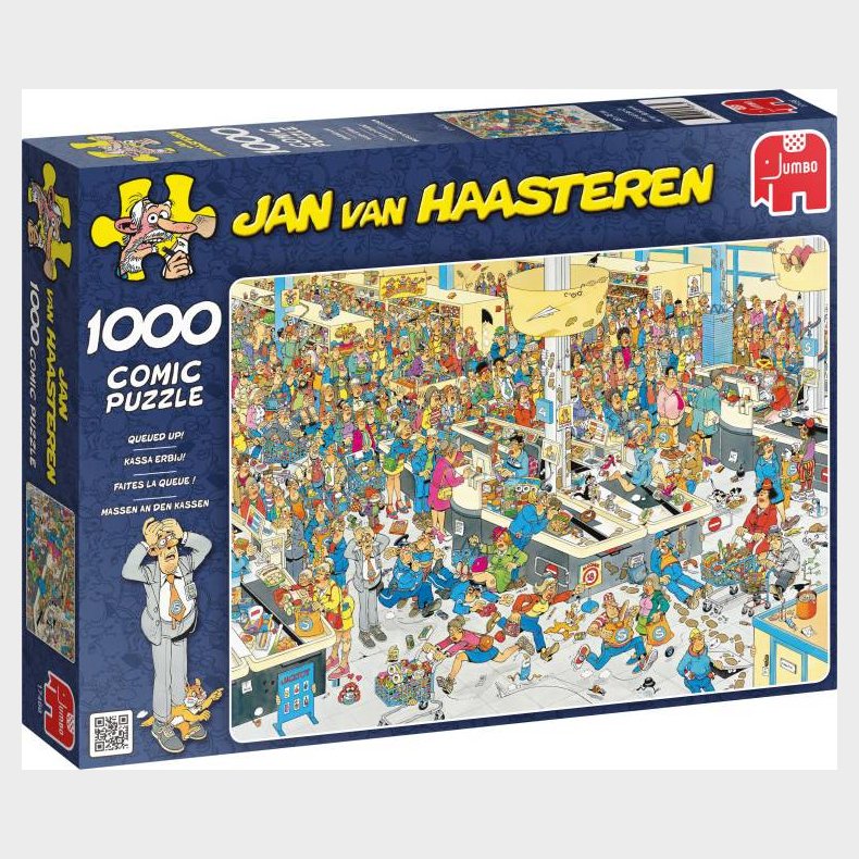 Jan van Haasteren - Queued Up - 1000 brikker