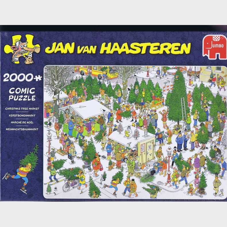 Jan van Haasteren - Christmas Tree Market - 2000 brikker