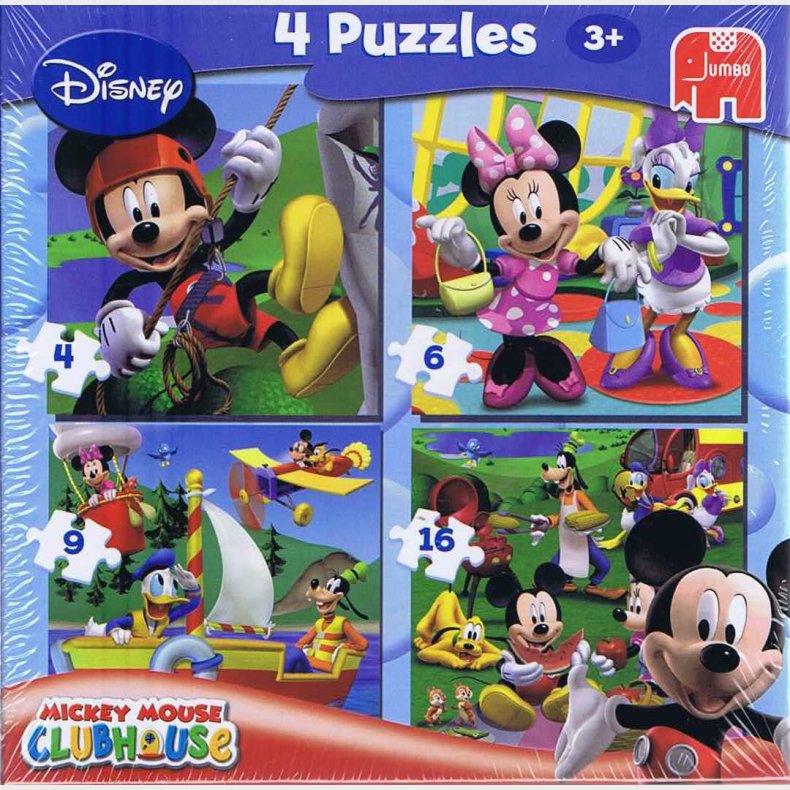 Disney Mickey Mouse Clubhouse - 4 puslespil