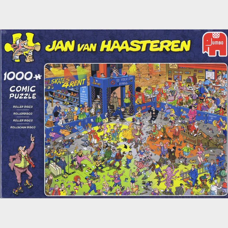 Jan van Haasteren - Roller Disco - 1000 brikker