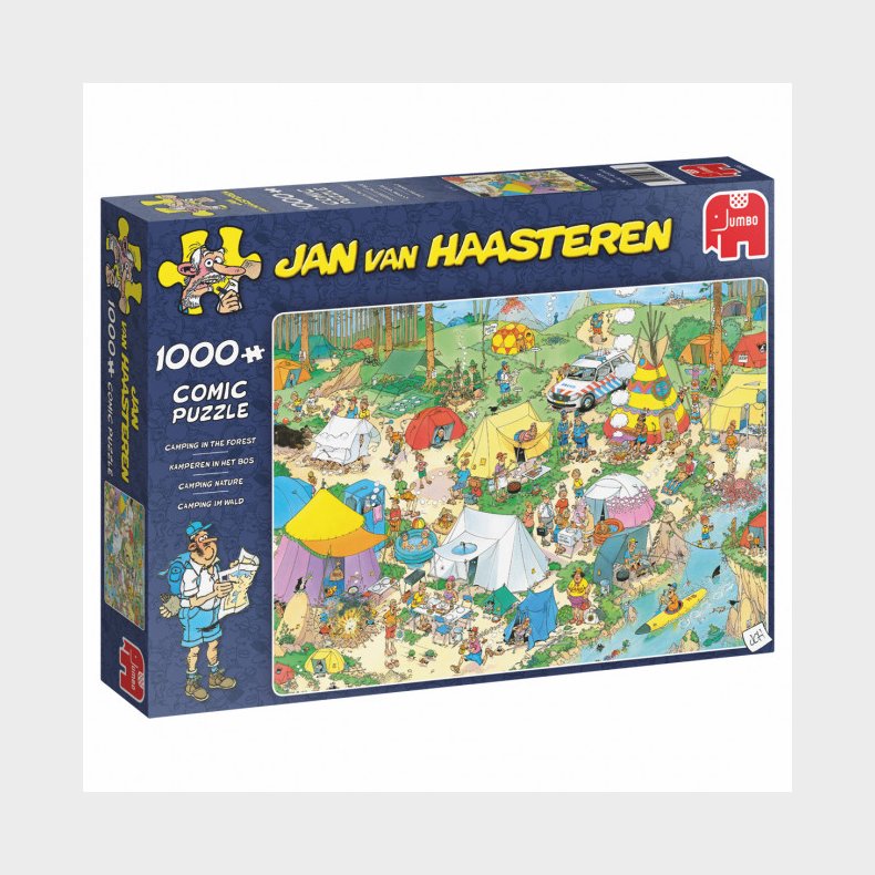 Jan van Haasteren - Camping in the Forest - 1000 brikker