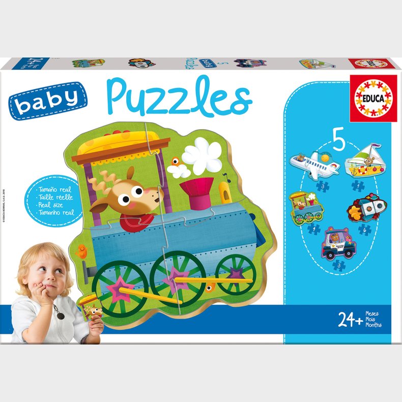 Baby Puslespil - Vehicles 2 - 3-5 brikker