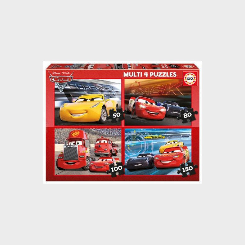 Cars 3 - 4 puslespil