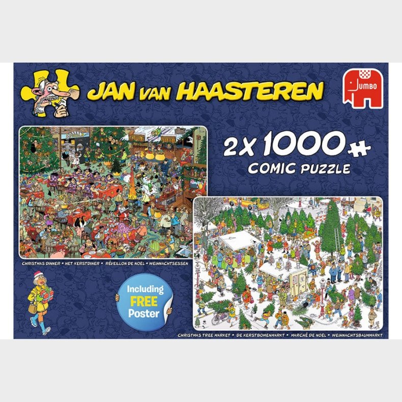 Jan van Haasteren - Christmas Gifts - 2&Atilde;1000 Brikker