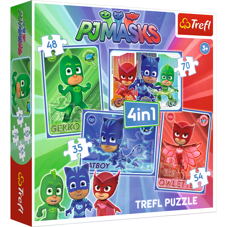 PJ Masks - 4 puslespil