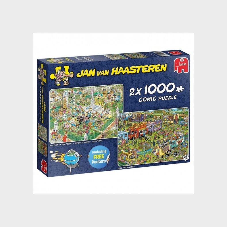 Jan van Haasteren - Food Festival - 2 x 1000 brikker