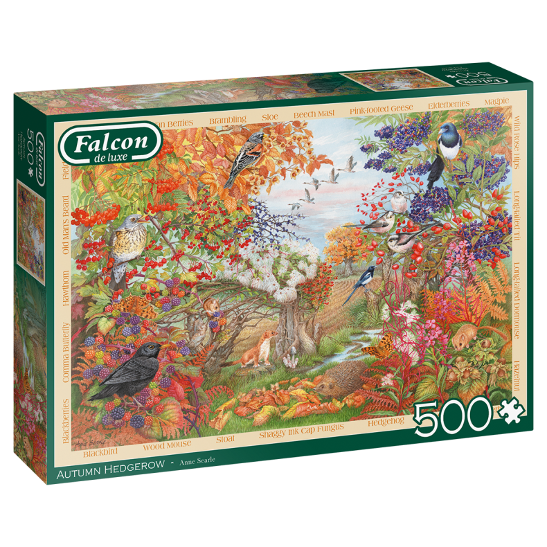 Autumn Hedgerow - 500 Brikker