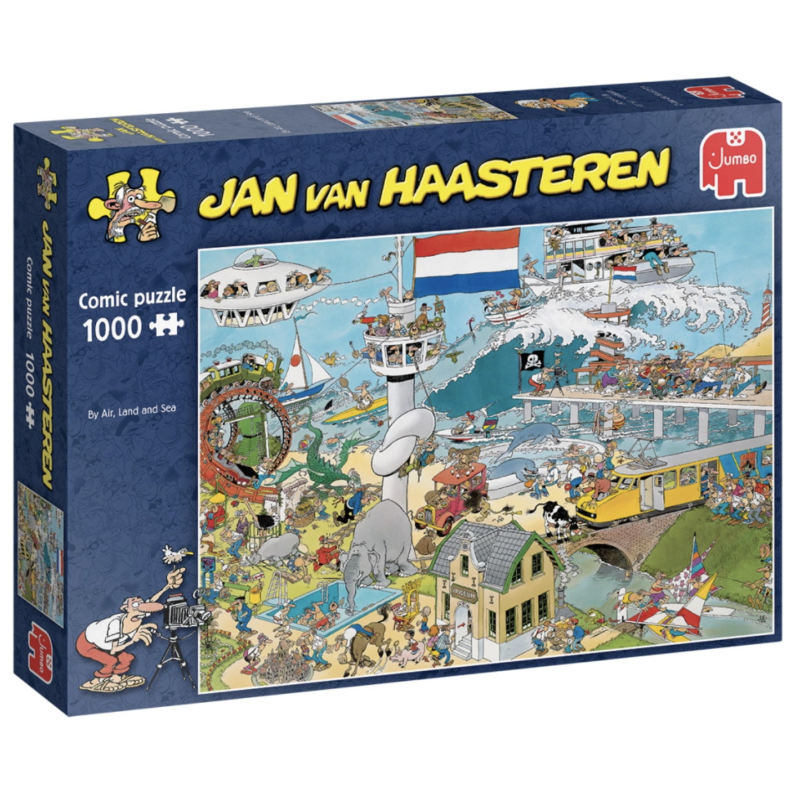 Jan Van Haasteren - By Land Air and Sea - 1000 brikker