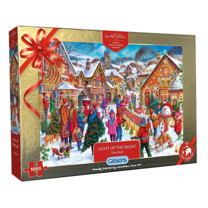 Christmas Limited Edition Jigsaw Puslespil - Light Up - 1000 brikker