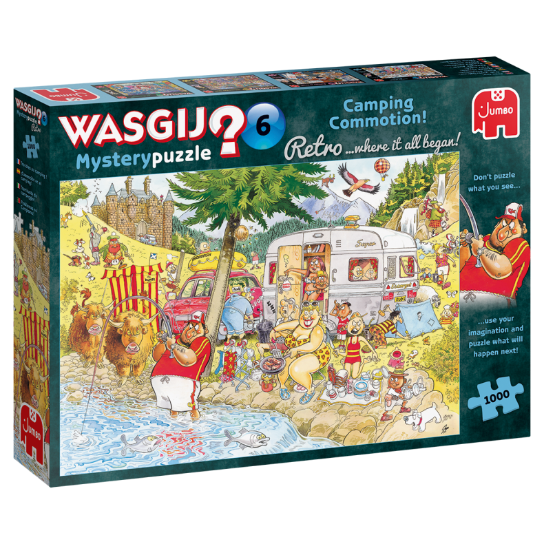 Wasgij Retro Mystery 6 - Camping Kaos - 1000 brikker