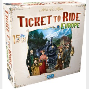 Ticket to Ride: Europe 15th anniversary edition - Engelsk
