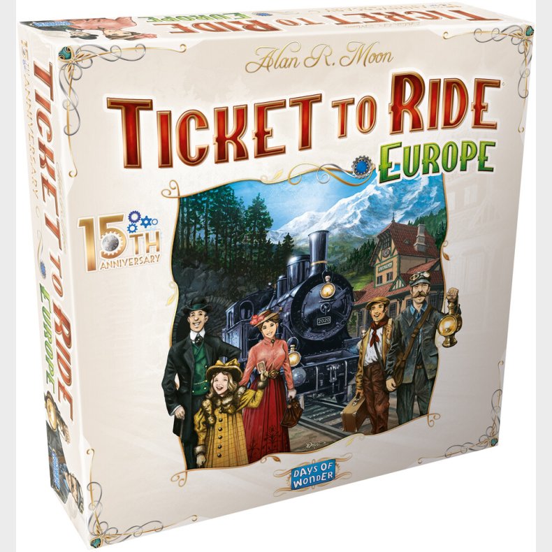 Ticket to Ride: Europe 15th anniversary edition - Engelsk