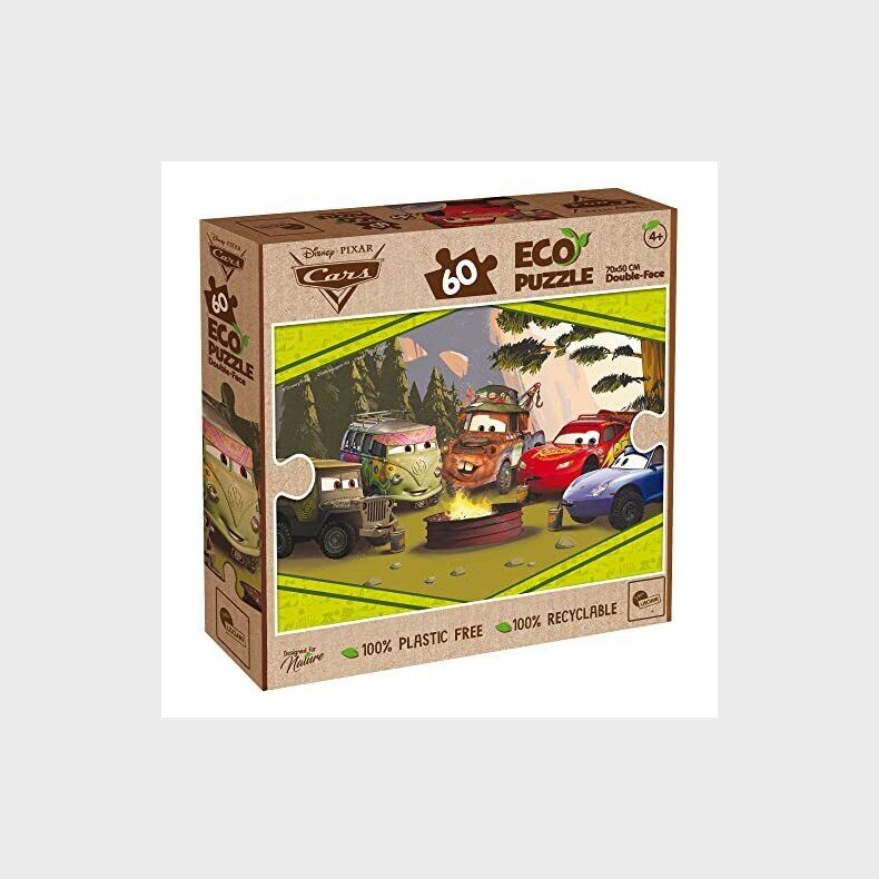 Disney Pixar Cars ECO Puslespil - 60 brikker