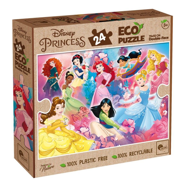 Disney Princess ECO Puslespil - 24-brikker