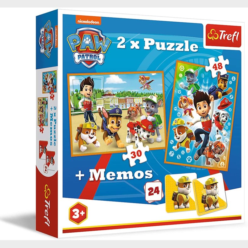 2i1 + Memos - Paw patrol - 30+48 Brikker