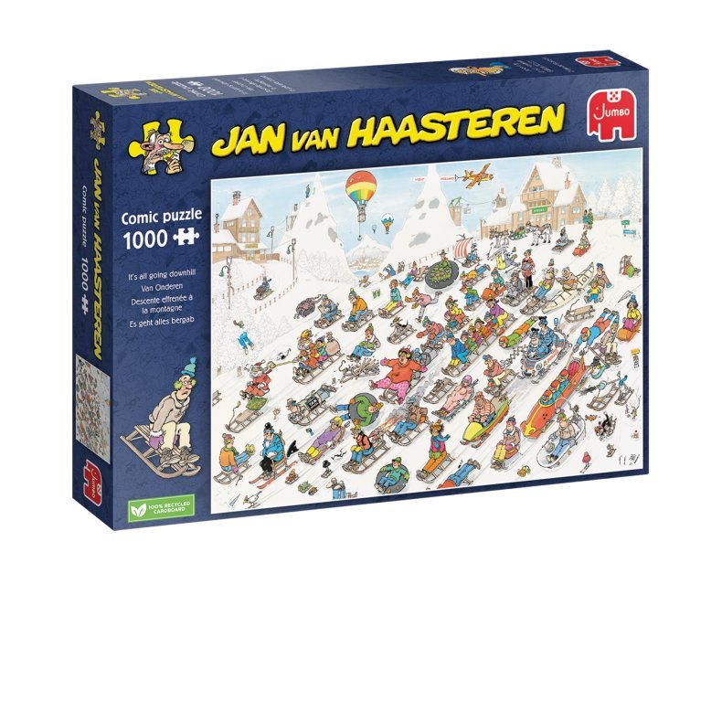 Jan van Haasteren - Herfra gr det ned ad bakke! - 1000 Brikker