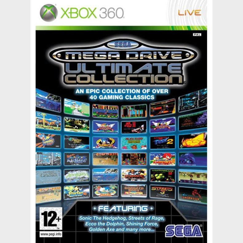 Mega Drive Ultimate Collection - Microsoft Xbox 360 - Retro