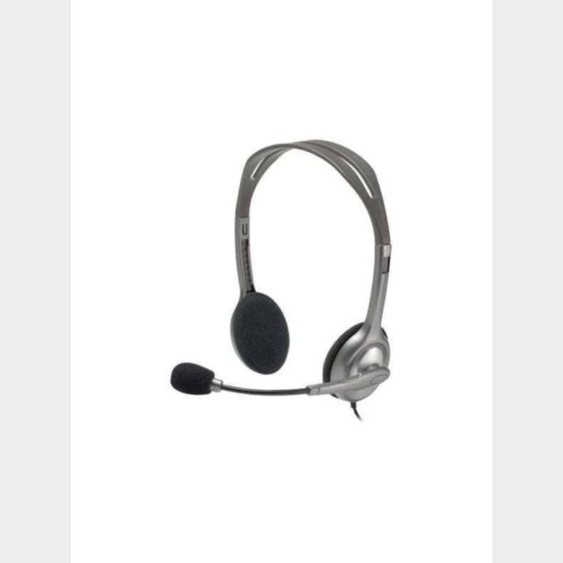 Logitech H110 Stereo Headset - Grey