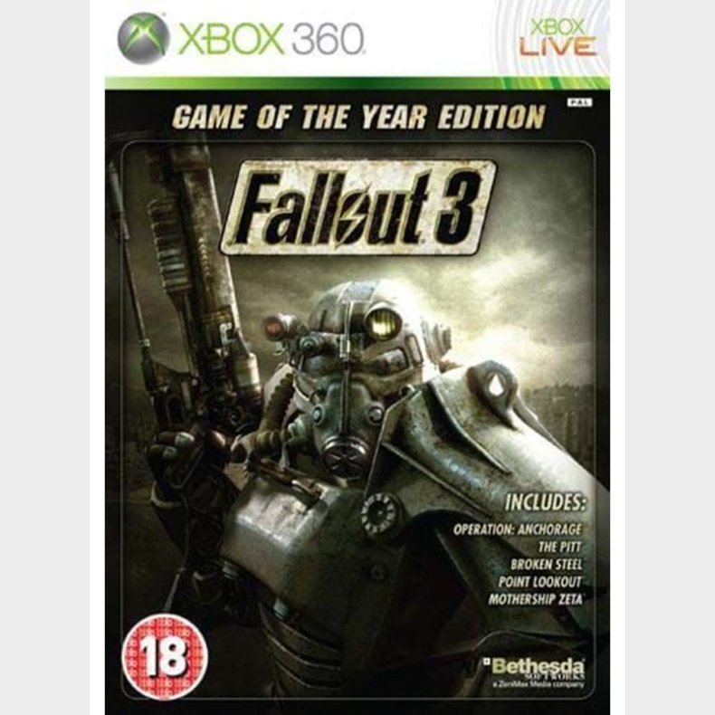 Fallout 3 (Game of the Year Edition) - Microsoft Xbox 360 - Action