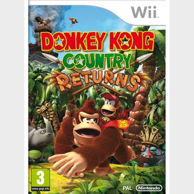 Donkey Kong Country Returns - Nintendo Wii - Action