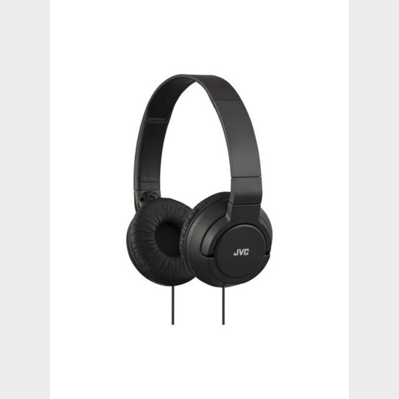 JVC  HA-S180 lightweight headphones. Black