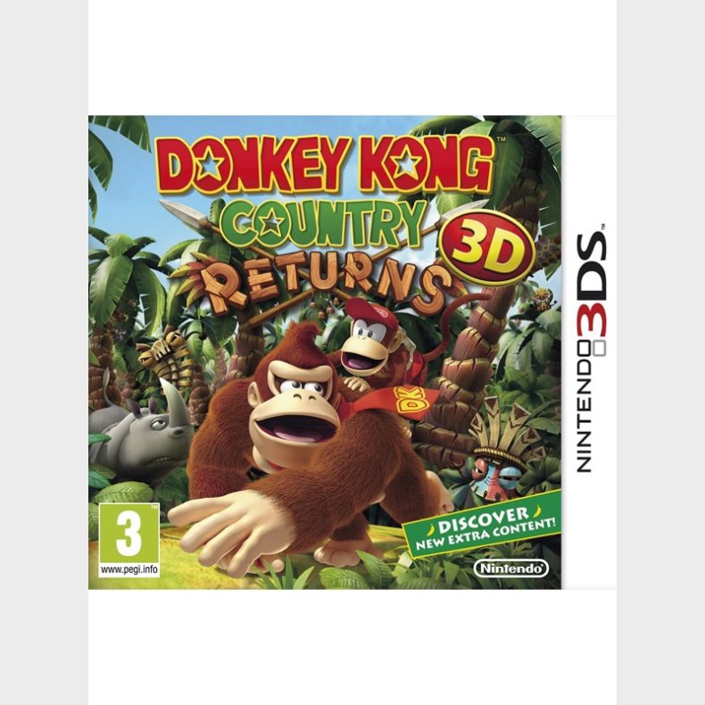 Donkey Kong Country Returns 3D - Nintendo 3DS - Action