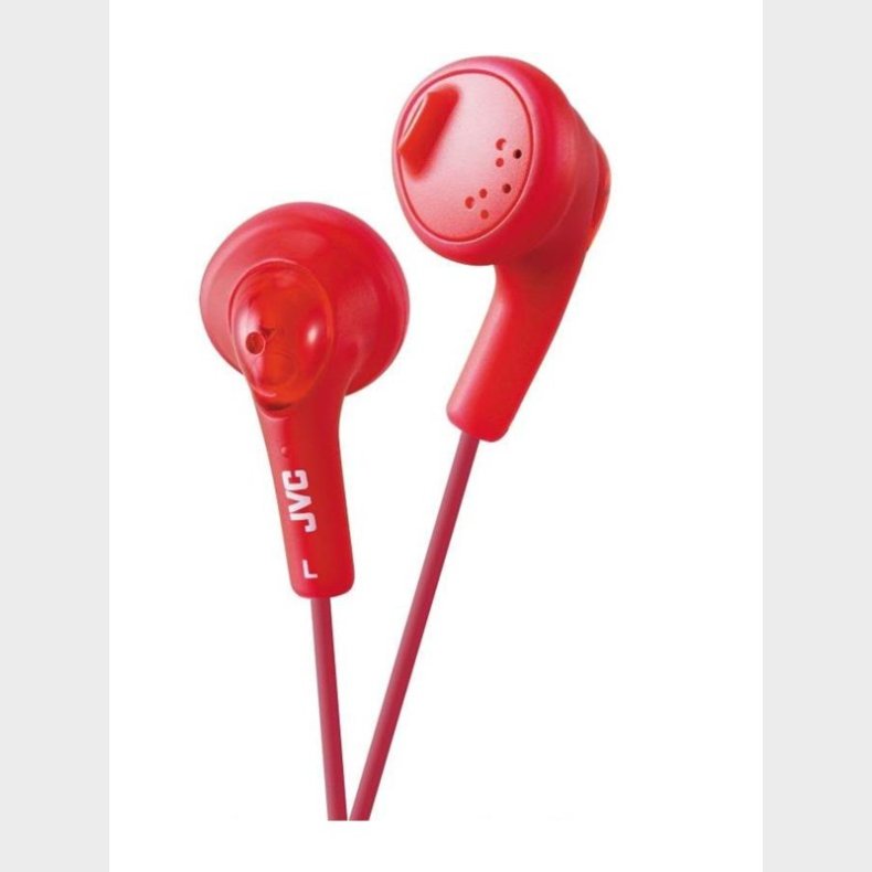 JVC  In Ear Gumy Headphones. Red