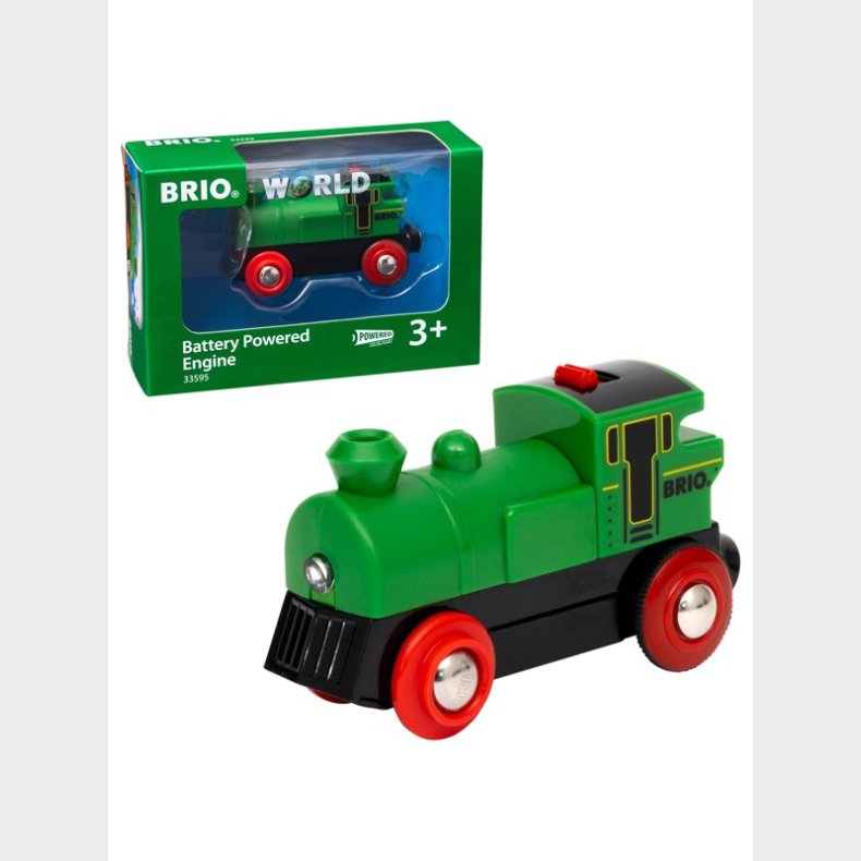 Brio 33595 Batteridrevet tovejs lokomotiv, grnt/sort