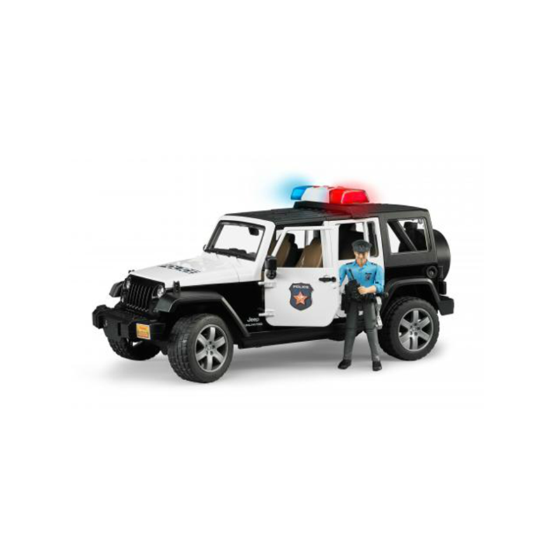 Bruder Jeep Wrangler Unlimited Rubicon Police vehicle wit