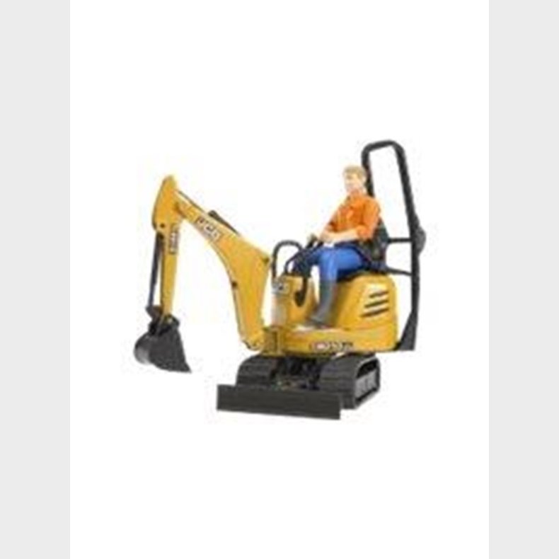 Bruder JCB Micro excavator 8010 CTS and construction worker