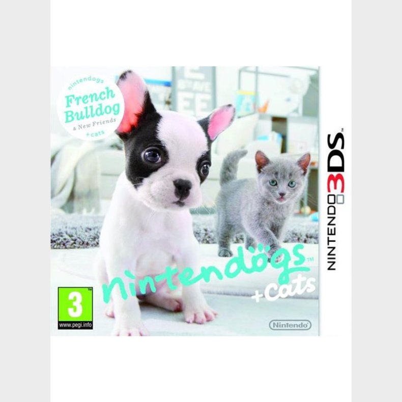 Dogs and Cats: French Bulldog &amp; New Friends - Nintendo 3DS - Virtuelle kledyr