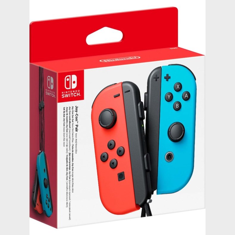 Nintendo Joy-Con Controllers (Pair) Neon Blue &amp; Red - Controller - Nintendo Switch